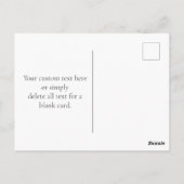 Stijlvolle Elegant dank u | Gouden tekst en strepe Briefkaart (Achterkant)