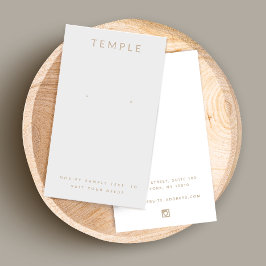 Stijlvolle Elegant Grey Earring Display Card Visitekaartje