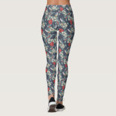 Stijlvolle Elegant Kerstmis Floral Leggings (Achterkant)