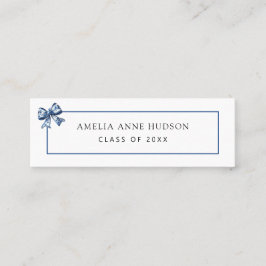 Stijlvolle, elegante Afstuderen netwerken Contactkaartje