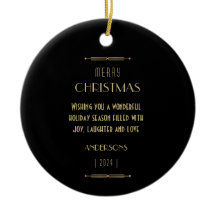 Stijlvolle elegante art deco kerstboomornament