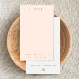 Stijlvolle, elegante Blush Pink Earring Display Ka Visitekaartje