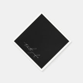 Stijlvolle Elegante Custom Names Premium Wedding Servet (Hoek)