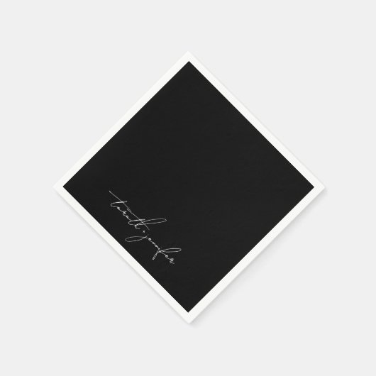 Stijlvolle Elegante Custom Names Premium Wedding Servet (Hoek)