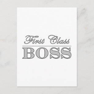 Stijlvolle elegante geschenken voor bazen eerste k briefkaart