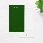 Stijlvolle, elegante Green Earring Display Card Visitekaartje (Bureau)