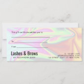 Stijlvolle, elegante holografische zweepslagen en (Achterkant)