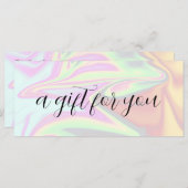 Stijlvolle, elegante holografische zweepslagen en (Voorkant / Achterkant)