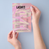 Stijlvolle, elegante holografische zweepslagen en  flyer (Hand)