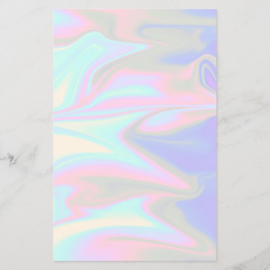 Stijlvolle, elegante holografische zweepslagen en flyer (Achterkant)