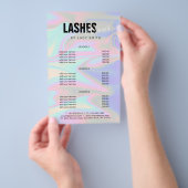 Stijlvolle, elegante holografische zweepslagen en  flyer (Hand)