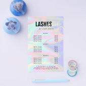 Stijlvolle, elegante holografische zweepslagen en  flyer (Enkel)