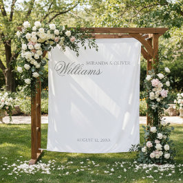 Stijlvolle elegante luxe bruiloft achtergrond wandkleed