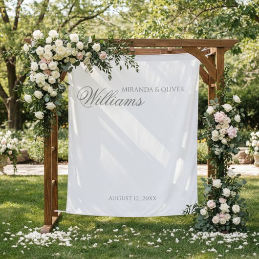 Stijlvolle elegante luxe bruiloft achtergrond wandkleed