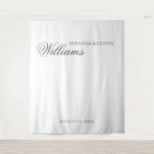 Stijlvolle elegante luxe bruiloft achtergrond wandkleed (Voorkant)