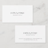 Stijlvolle Elegante Minimalistische Moderne Eenvou Visitekaartje (Voorkant / Achterkant)
