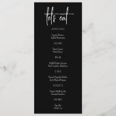 Stijlvolle Elegante Moderne Aangepaste Naam Bruilo Menu (Voorkant)