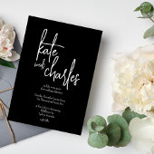 Stijlvolle Elegante Moderne Aangepaste Namen Bruil Kaart