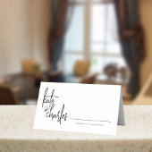 Stijlvolle elegante moderne aangepaste namen plaatskaartje