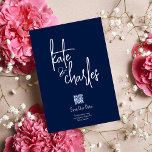 Stijlvolle Elegante moderne aangepaste namen Sla d Kaart<br><div class="desc">Elegante en stijlvolle typografie en unieke kaart met de namen van het paar. Pas het aan zoals u wenst Contacteer ons in hoesje van om het even welke hulp</div>