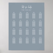 Stijlvolle Elegante Moderne Custom Names zitgrafie Poster (Voorkant)