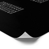 Stijlvolle Elegante Moderne Custom Names zitgrafie Poster (Hoek)