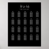 Stijlvolle Elegante Moderne Custom Names zitgrafie Poster (Voorkant)