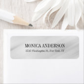 Stijlvolle elegante moderne grijze achtergrond etiket (Insitu)