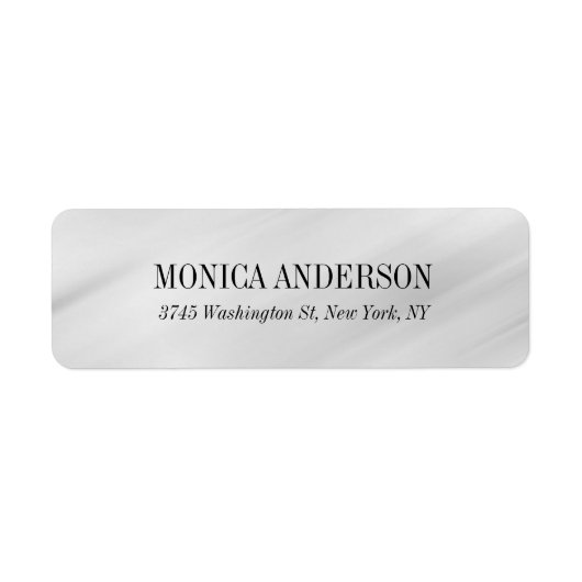 Stijlvolle elegante moderne grijze achtergrond etiket (Voorkant)