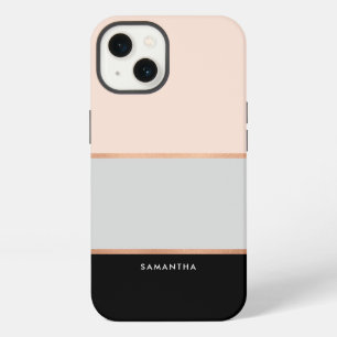 Stijlvolle Elegante Moderne Strepen Patroon iPhone 13 Hoesje