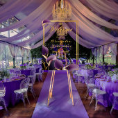 Stijlvolle elegante Paarse Calla Lily Acryl bruilo Acryl Bord