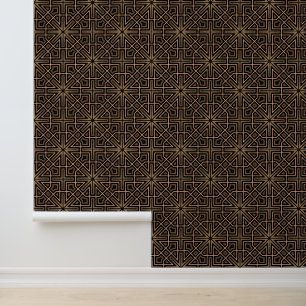 Stijlvolle Elegante Retro Geometrische Klasse Brui Behang