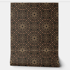 Stijlvolle Elegante Retro Geometrische Klasse Brui Behang