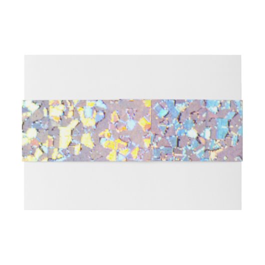 Stijlvolle elegante roze gloed zilveren faux glitt uitnodigingen wikkel (Achterkant Voorbeeld)