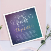 Stijlvolle Elegante Turquoise Gradient Fun Facts L Servet