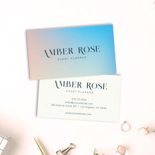 Stijlvolle elegante typografie Unieke gradiënt kun Visitekaartje