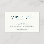 Stijlvolle elegante typografie Unieke gradiënt kun Visitekaartje (Achterkant)