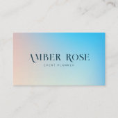 Stijlvolle elegante typografie Unieke gradiënt kun Visitekaartje (Voorkant)