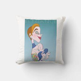 Stijlvolle elegante vrouw kussen