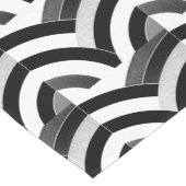 stijlvolle, elegante zwarte/witte chevrons korte tafelloper (Hoek)