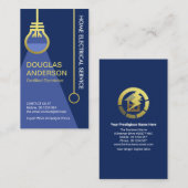 Stijlvolle elektrische lamp-switch visitekaartje (Voorkant / Achterkant)