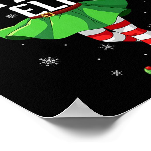 Stijlvolle Elf Kerstmis Meisjes Vrouwen Elf Squad Poster (Hoek)