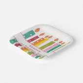 Stijlvolle elke leeftijd Waterverf verjaardagskaar Papieren Bordje (Gebogen)