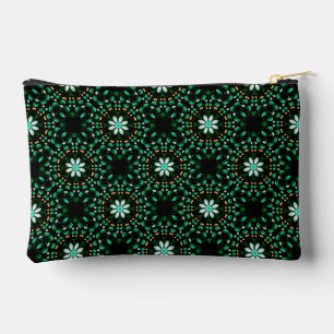 Stijlvolle Emerald & Pearl Abstracte Dot Art Patte Etui