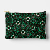 Stijlvolle Emerald & Pearl Abstracte Dot Art Patte Etui (Voorkant)