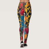 Stijlvolle en comfortabele Leopard Afrikaanse Prin Leggings (Achterkant)