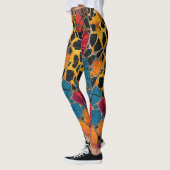 Stijlvolle en comfortabele Leopard Afrikaanse Prin Leggings (Links)