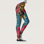 Stijlvolle en comfortabele Leopard Afrikaanse Prin Leggings (Rechts)
