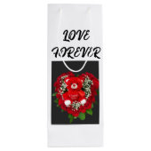 Stijlvolle en duurzame weggeeftas wijn cadeautas (Achterkant)