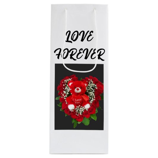 Stijlvolle en duurzame weggeeftas wijn cadeautas (Voorkant)